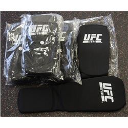 4 PAIRS OF UFC PADDED SHIN GUARDS - SIZE S\M