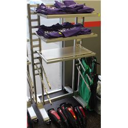 3 TIER SHELF WITH HANGERS