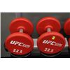 Image 1 : PAIR OF 22.5LB UFC DUMBBELLS