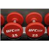 Image 1 : PAIR OF 25LB UFC DUMBBELLS