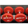 Image 1 : PAIR OF 30LB UFC DUMBBELLS