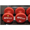 Image 1 : PAIR OF 35LB UFC DUMBBELLS