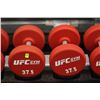 Image 1 : PAIR OF 37.5LB UFC DUMBBELLS