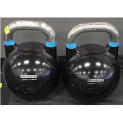 PAIR OF 12KG ESCAPE COMPETITION PRO KETTLEBELLS