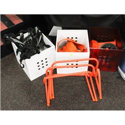 LOT OF PYLONS, CLIMBING LADDERS AND MORE