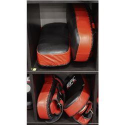 LOT OF 4 RED UFC TRAINING KICK PADS