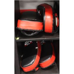 LOT OF 4 RED UFC TRAINING KICK PADS