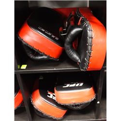 LOT OF 4 RED UFC TRAINING KICK PADS