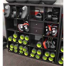 16 COMPARTMENT SHELVING UNIT WITH 2 DRAWERS