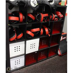 16 COMPARTMENT SHELVING UNIT