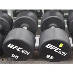 PAIR OF UFC 95LB DUMBBELLS
