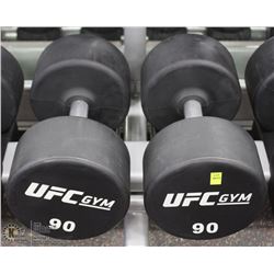 PAIR OF UFC 90LB DUMBBELLS