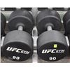 Image 1 : PAIR OF UFC 90LB DUMBBELLS