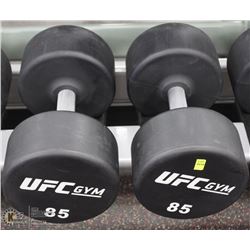 PAIR OF UFC 85LB DUMBBELLS