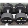 Image 1 : PAIR OF UFC 80LB DUMBBELLS