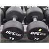 Image 1 : PAIR OF UFC 70LB DUMBBELLS