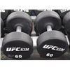Image 1 : PAIR OF UFC 60LB DUMBBELLS