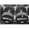 Image 1 : PAIR OF UFC 50LB DUMBBELLS