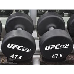 PAIR OF UFC 47.5LB DUMBBELLS