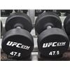 Image 1 : PAIR OF UFC 47.5LB DUMBBELLS