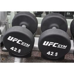 PAIR OF UFC 42.5LB DUMBBELLS