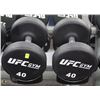 Image 1 : PAIR OF UFC 40LB DUMBBELLS