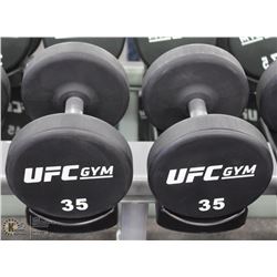 PAIR OF UFC 35LB DUMBBELLS
