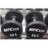 Image 1 : PAIR OF UFC 22.5LB DUMBBELLS