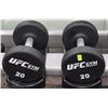 Image 1 : PAIR OF UFC 20LB DUMBBELLS