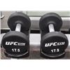 Image 1 : PAIR OF UFC 17.5LB DUMBBELLS