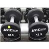 Image 1 : PAIR OF UFC 12.5LB DUMBBELLS