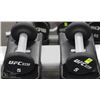 Image 1 : PAIR OF UFC 5LB DUMBBELLS