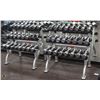 Image 1 : LARGE LOT OF CHROME DUMBBELLS WITH RACKS