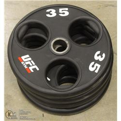 LOT OF 4 - UFC 35LB FREE WEIGHTS