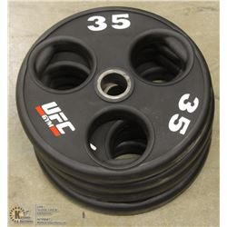 LOT OF 4 - UFC 35LB FREE WEIGHTS