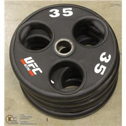 LOT OF 4 - UFC 35LB FREE WEIGHTS