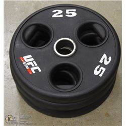 LOT OF 4 - UFC 25LB FREE WEIGHTS