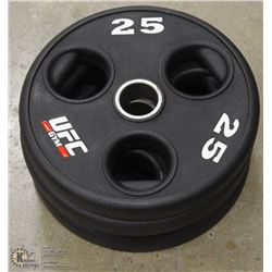 LOT OF 4 - UFC 25LB FREE WEIGHTS