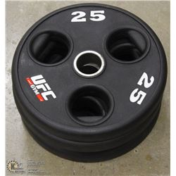 LOT OF 4 - UFC 25LB FREE WEIGHTS