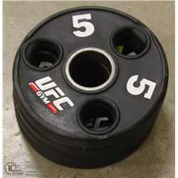 LOT OF 4 - UFC 5LB FREE WEIGHTS