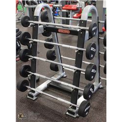 BARBELL RACK - HOLDS 10 BARS