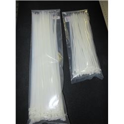 2 packs of 100 each Cable/Zipties 12 inch and 8 inch