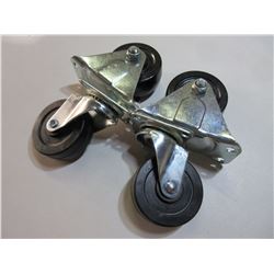 New set of 4 Castors 3 inch / 2 swivel and 2 fixed
