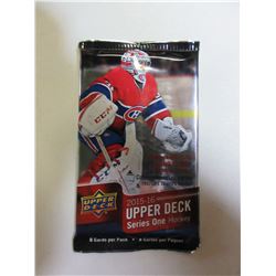 Upper Deck 2015/16 series one young gun Hockey Cards 1 pack of 8 cards