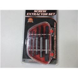 5 piece Screw Extractor Set  with case