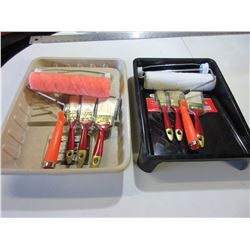 New Painting Bundle / 2 trays / 2 rollers / 2 sets of 3 brushes