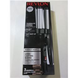New Revlon Jumbo Waver 30 heat settings / fast heat up 3 barrels