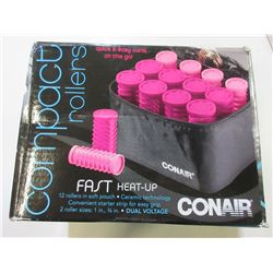 New Conair Compact Rollers / fast heat up / 12 rollers