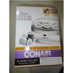 New Conair Jumbo Rollers / 5 rollers / get smooth curls & add Volume
