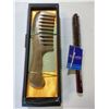 Image 1 : New Wood Comb & Spornette Styling Brush